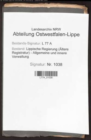Anstellung der Drosten des Amtes Horn
