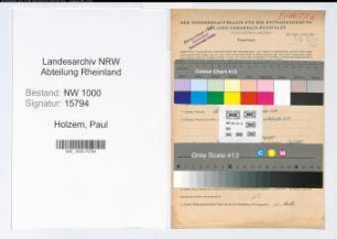 Entnazifizierung Paul Holzem, geb. 15.06.1894 (Telegrafenleiteraufseher)