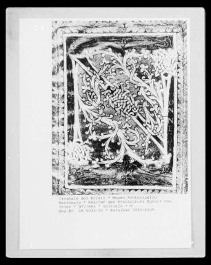 Psalter des Erzbischofs Egbert von Trier — Initiale