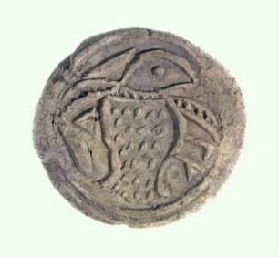 Stempel mit Vogeldarstellung