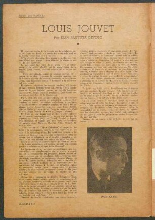 Louis Jouvet : Especial para "Máscara"