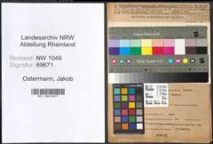 Entnazifizierung Jakob Ostermann , geb. 28.06.1902 (Lehrer)