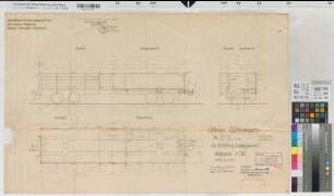 Steinhelle (Olsberg) - Medebach (Medebach) Kleinbahn offener Güterwagen 1930 1 : 20 51 x 76 Pause Regierung Arnsberg I,V Nr. 839