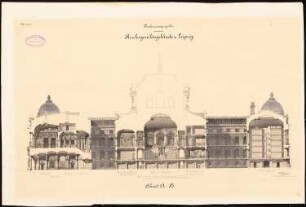 Reichsgericht, Leipzig: Längsschnitt