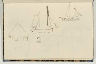 Segelschiff und Haus - Schiffe vor Schloss