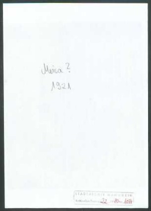 Mina , [Hausangestellte], Mannheim, an Wichert