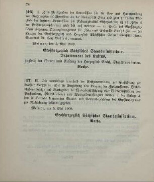 Nr. 47: Ministerialbekanntmachung, betreffend die innerhalb der Reichsverwaltung zur Einführung gebrachten Vorschriften über die Einziehung oder Kürzung der Zivilpensionen, Hinterbliebenenbezüge und Wartegelder bei Wiederbeschäftigung oder Wiederanstellung von Pensionären, Hinterbliebenen- und Wartegeldempfängern