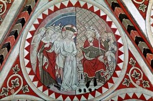 südliche Gewölbekappe — Bildfeld: Christus vor Herodes