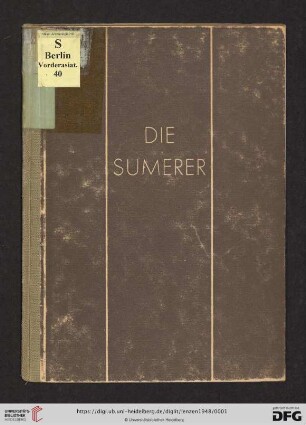 Band 16: Kunstwerke aus den Berliner Sammlungen: Die Sumerer