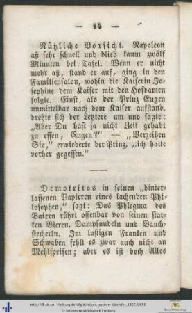 Nützliche Vorsicht.