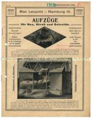 Aufzüge für Heu, Stroh und Getreide