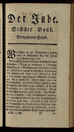 Dreyzehntes Stück.