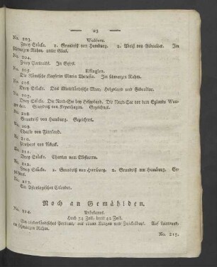 Noch an Gemählden.