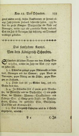 Das funfzehnte kapitel. Von dem Königreich Schweden