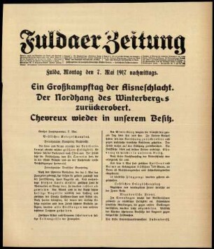 Ausgabe vom Montag, den 07. Mai 1917.