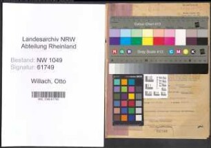 Entnazifizierung Otto Willach , geb. 26.12.1895 (Kaufmann)