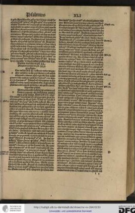 [Q]eumadmodum desicderat cervus... Quis ergo est qui sic cantatur, si volumus non sumus et quid gratias extra quis nam sit...