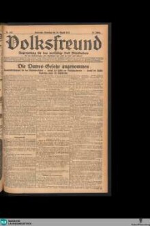 Der Volksfreund : Tageszeitung für das werktätige Volk Mittelbadens