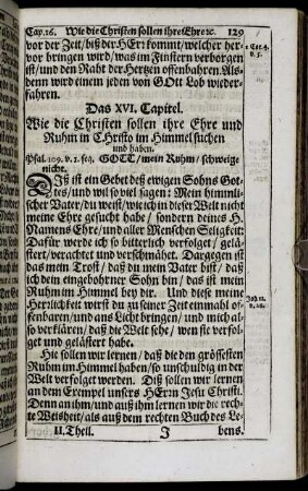 Das XVI. Capitel. - Das XX. Capitel.