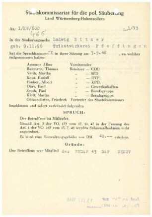 Bitzer, Ludwig