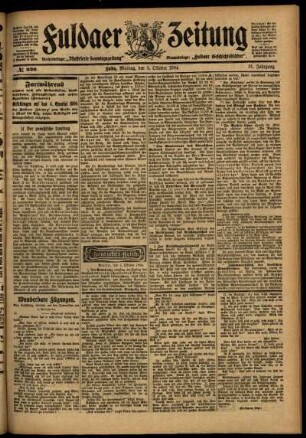Ausgabe vom Montag, den 03. Oktober 1904.