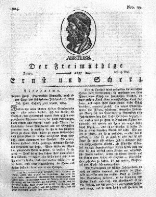Nro. 99., Freitag den 18. Mai