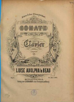 Sonate : für Clavier ; op. 8