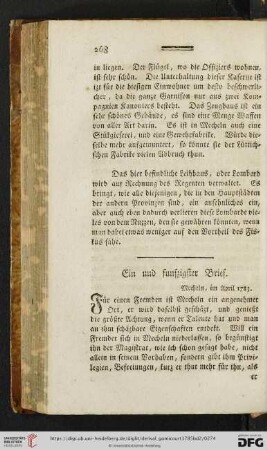 (Ein und funfzigster Brief - Sechszigster Brief)