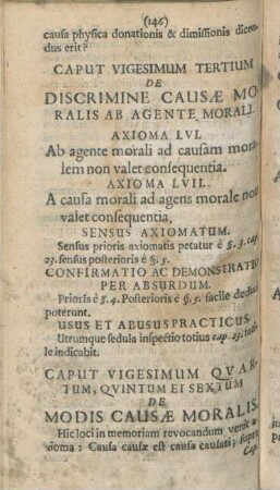 Caput Vigesimum Qvartum, Qvintum Et Sextum De Modis Causæ Moralis.