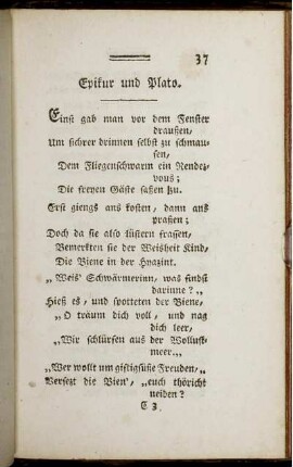 Epikur und Plato.