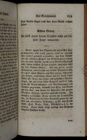Achtes Gebot. Du sollst gegen deinen Nächsten nicht als falscher Zeuge antworten.