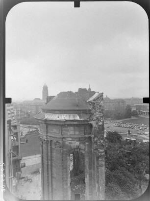 Dresden-Altstadt. Ruine der Frauenkirche