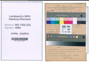 Entnazifizierung Josefine Junker , geb. 20.12.1908 (Einzelhaendlerin)