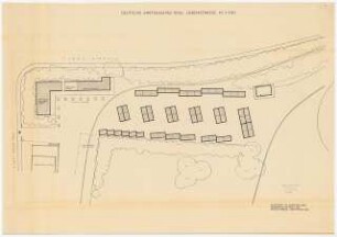 Deutsche Gartenschau 1950 auf dem Killesberg, Stuttgart: Ladenstraße 1:200