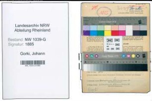 Entnazifizierung Johann Gorki , geb. 20.03.1886 (Postbeamter)