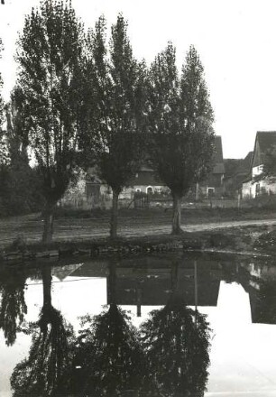 Mittelsachsen. Dorfbild im Muldentalgebiet bei Sermuth