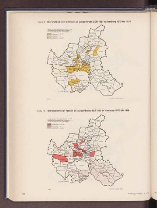 Sterblichkeit von Männern an Lungenkrebs in Hamburg 1976 bis 1978