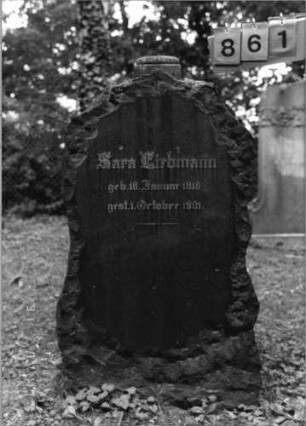 Grabstein 861 [Hahn S. 142 Grab-Nr. 1235]
