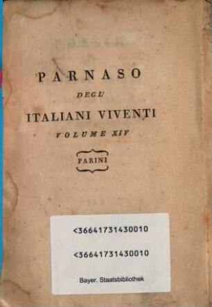 Poesie Di Giuseppe Parini Milanese