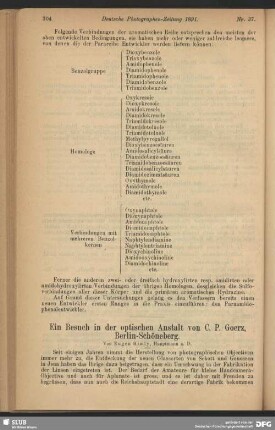 Ein Besuch in der optischen Anstalt von C. P. Goerz, Berlin-Schöneberg