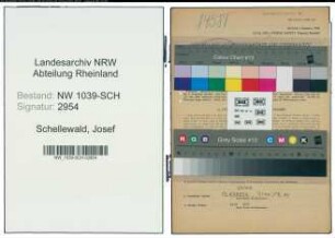 Entnazifizierung Josef Schellewald , geb. 18.11.1893 (Geschaeftsfuehrer)