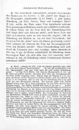 a) Schenkung an die Gattin