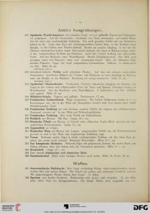 Waffen (Nr. 267-379)