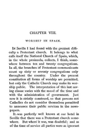 CHAPTER VIII. - WORSHIP IN SPAIN