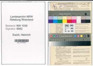 Entnazifizierung Heinrich Ewich , geb. 23.12.1912 (Techniker)