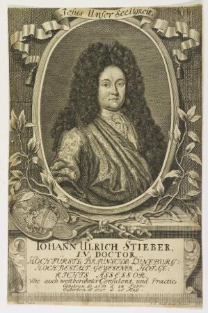 Bildnis des Iohann Ulrich Stieber