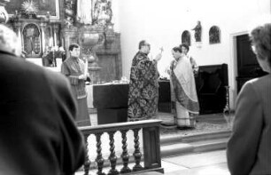Freiburg: Adelhauser Kirche; orthodoxer Festgottesdienst