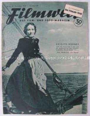 Fachzeitschrift für Film und Fotografie "Filmwelt" u.a. mit einem Beitrag zu den politischen Ereignissen von 1940