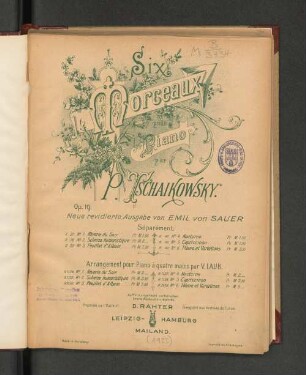 Six morceaux pour piano : op. 19