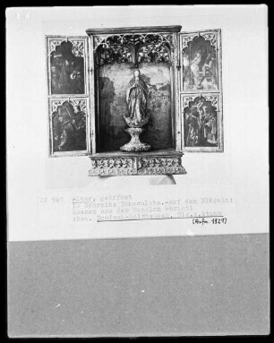 Altar mit Immaculata und Szenen aus der Passion Christi